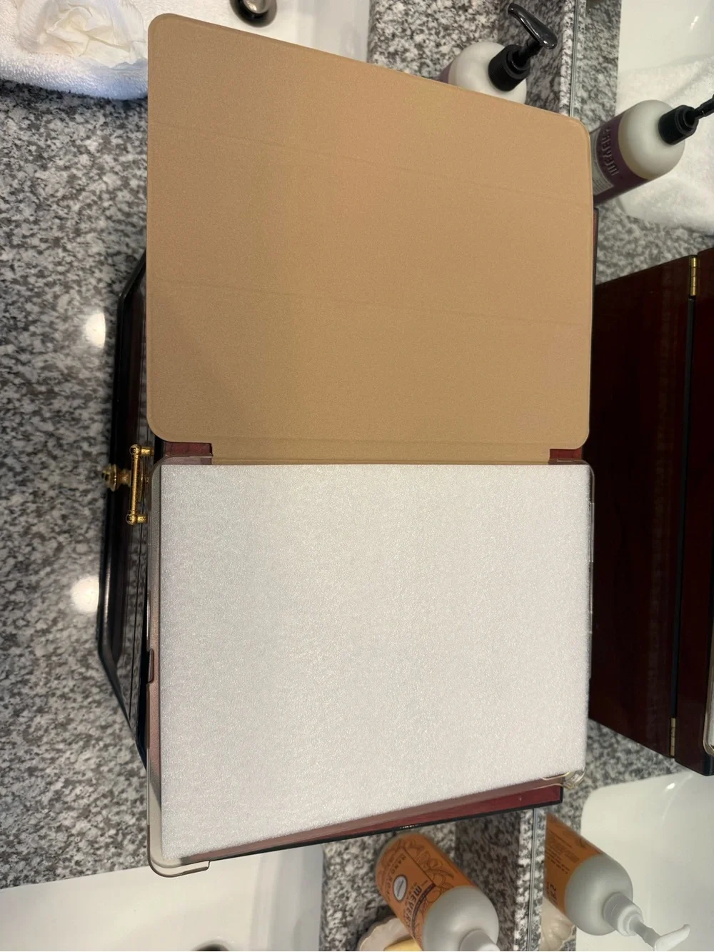 Beige Ipad Pro Case 🥥👜
